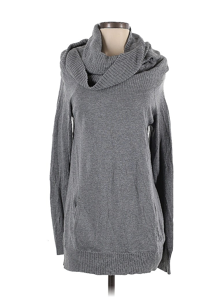 Women's Abstract Print V-Neck Pullover Sweater In Black - Discover