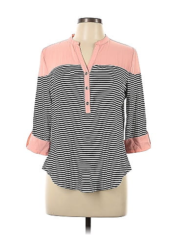 Ashley Blue 3/4 Sleeve Blouse (view 1)