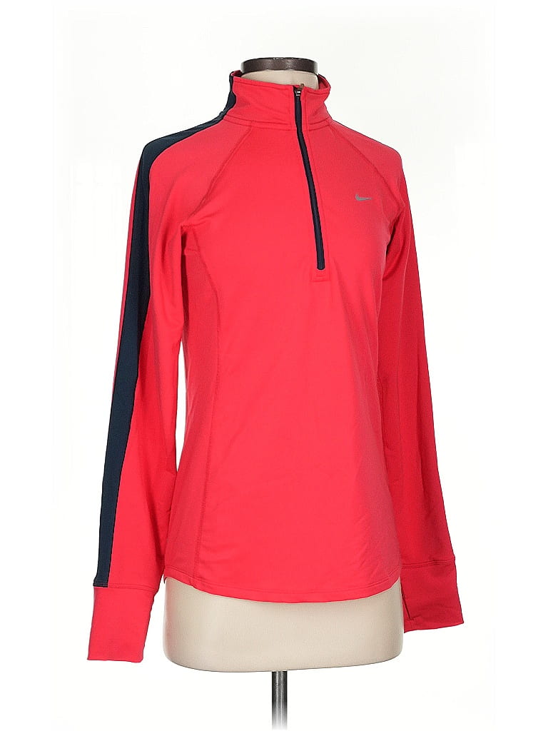 Click to view more detailed imagery on our partner's website Pre-owned Nike Long Sleeve Top Red Turtleneck Tops
