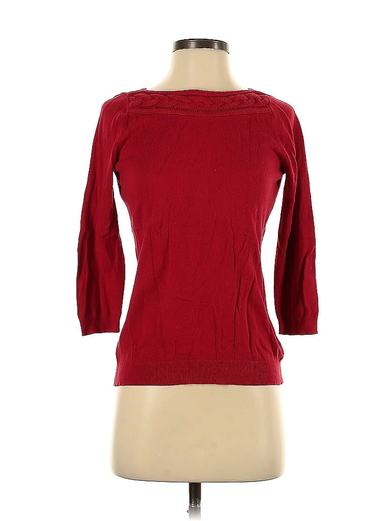 Pre-owned Liz Claiborne Career Pullover Sweater In Red