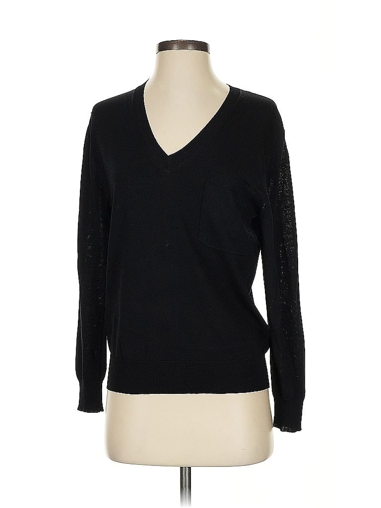 Pre-owned Elie Tahari Pullover Sweater In Black