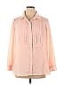 Talbots 100% Polyester Pink Long Sleeve Blouse Size 0X - photo 1