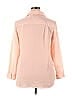 Talbots 100% Polyester Pink Long Sleeve Blouse Size 0X - photo 2