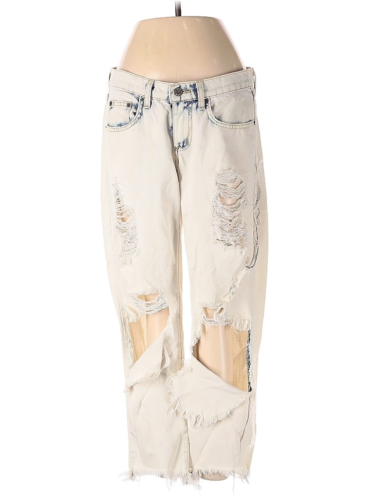 Pre-owned Carmar Jeans In White