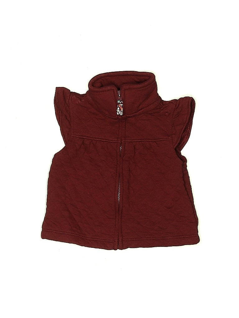 Pre-owned Carter's Babies' Vest In Burgundy