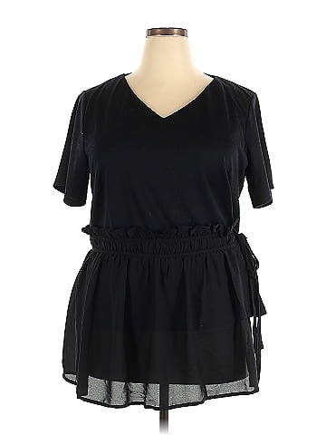 Lost Ink Short Sleeve Blouse (view 1)