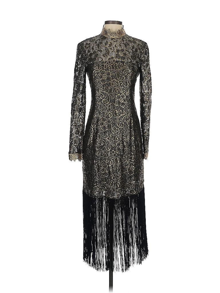 Rachel Zoe Womens Kayla Metallic Textured Party Dress main image 0