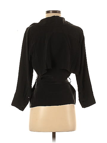 L'Agence 3/4 Sleeve Silk Top (view 2)