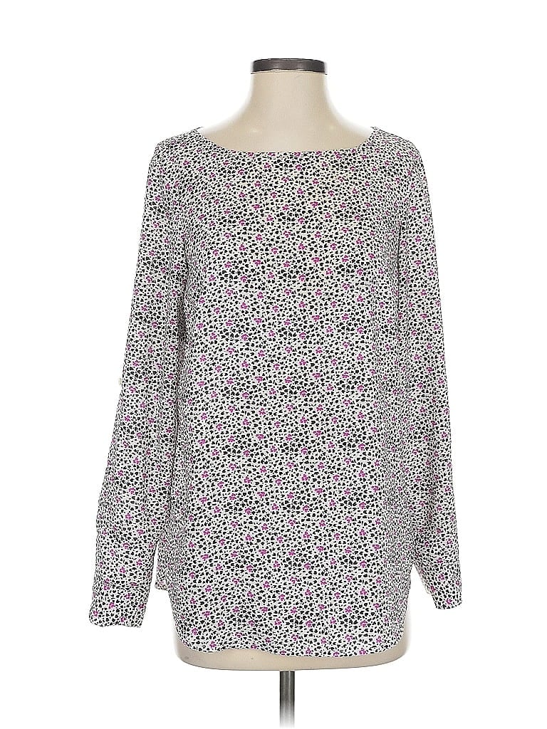 Click to view more detailed imagery on our partner's website Pre-owned Ann Taylor Long Sleeve Blouse In Purple