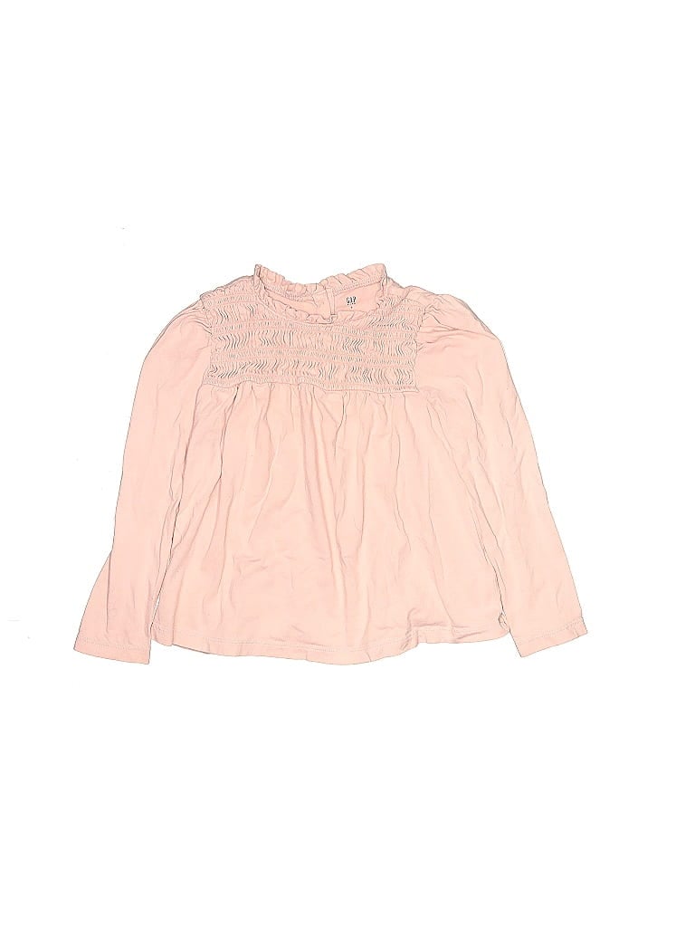 Click to view more detailed imagery on our partner's website Pre-owned Gap Kids' Long Sleeve Blouse In Pink