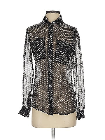 Judith & Charles Long Sleeve Silk Top (view 1)