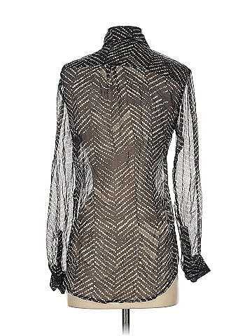 Judith & Charles Long Sleeve Silk Top (view 2)