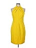 Black Halo Solid Yellow Cocktail Dress Size 6 - photo 1