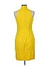 Black Halo Solid Yellow Cocktail Dress Size 6 - photo 2