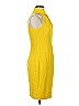 Black Halo Solid Yellow Cocktail Dress Size 6 - photo 4