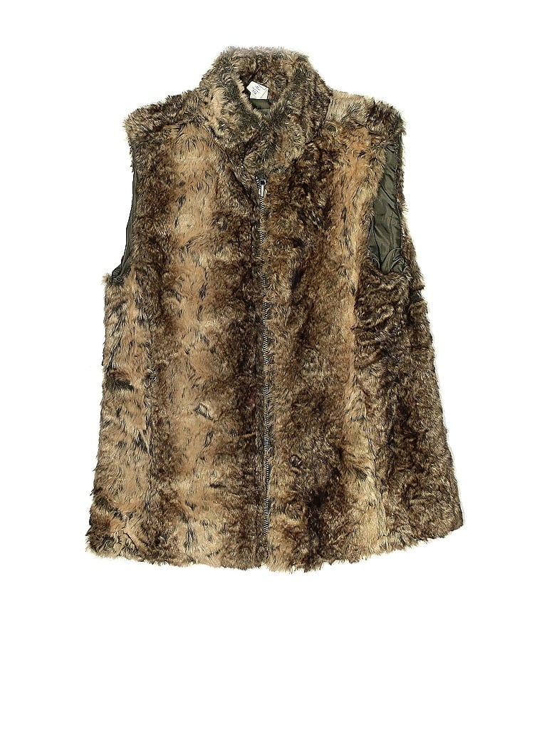 Click to view more detailed imagery on our partner's website Pre-owned Gap Kids' Faux Fur Vest In Gold