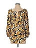 Meadow Rue 100% Polyester Gold 3/4 Sleeve Blouse Size 2 - photo 1