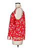 Aqua 100% Polyester Red Sleeveless Blouse Size M - photo 5