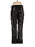Gap 100% Polyester Black Faux Leather Pants Size 4 - photo 2