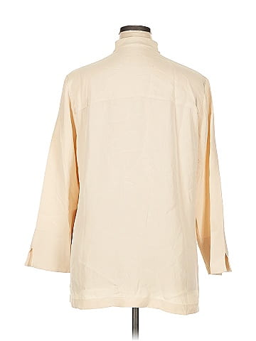 Emmelle 3/4 Sleeve Silk Top (view 2)