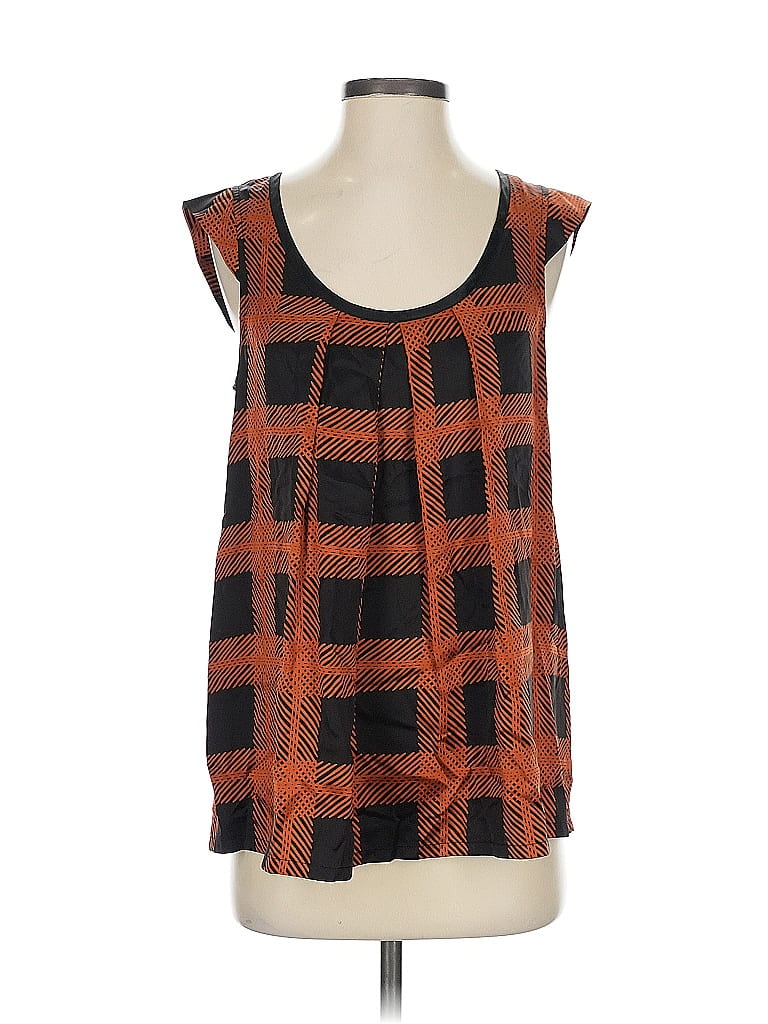 Joie 100% Silk Orange Sleeveless Silk Top Size S - photo 1