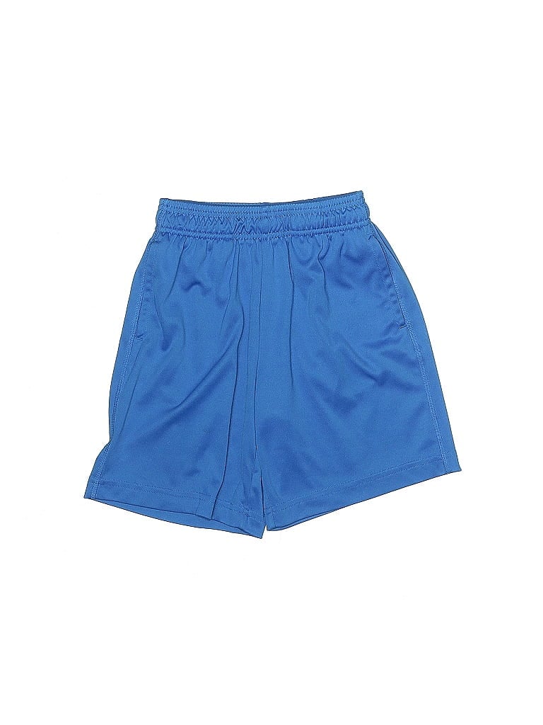 MTA Sport 100% Recycled Polyester Solid Blue Athletic Shorts Size 8 (big kids) - photo 1