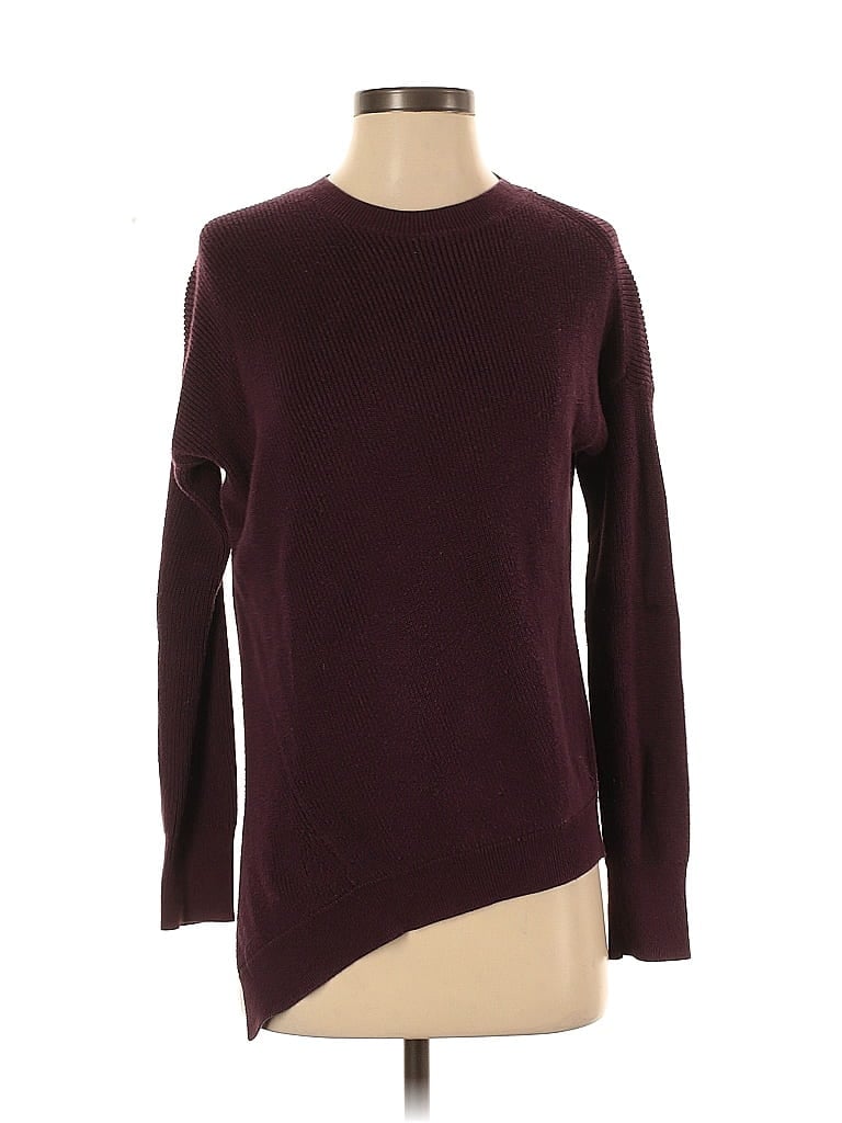 Pre-owned Athleta Pullover Sweater In Burgundy