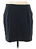 Amanda + Chelsea Solid Black Blue Casual Skirt Size 12 - photo 2