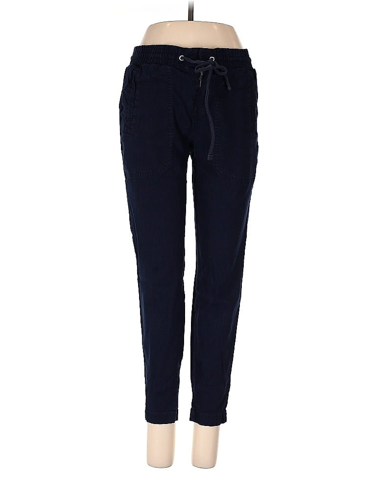 Pre-owned Lou & Grey Linen Pants In Blue