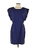 Eliza J 100% Polyester Solid Blue Cocktail Dress Size 10 - photo 1