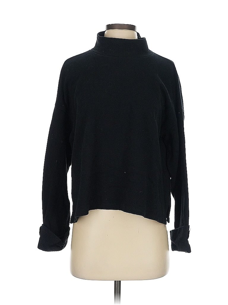 Pre-owned Zara Turtleneck Sweater In Black