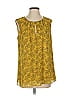 CAbi 100% Polyester Yellow Sleeveless Blouse Size S - photo 1