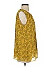 CAbi 100% Polyester Yellow Sleeveless Blouse Size S - photo 4