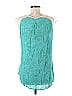 Scrapbook 100% Nylon Teal Sleeveless Blouse Size M - photo 2