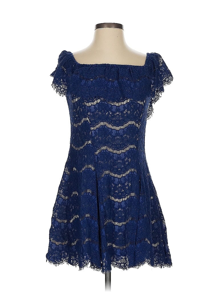 Pre-owned Francesca's Cocktail Dress In Blue