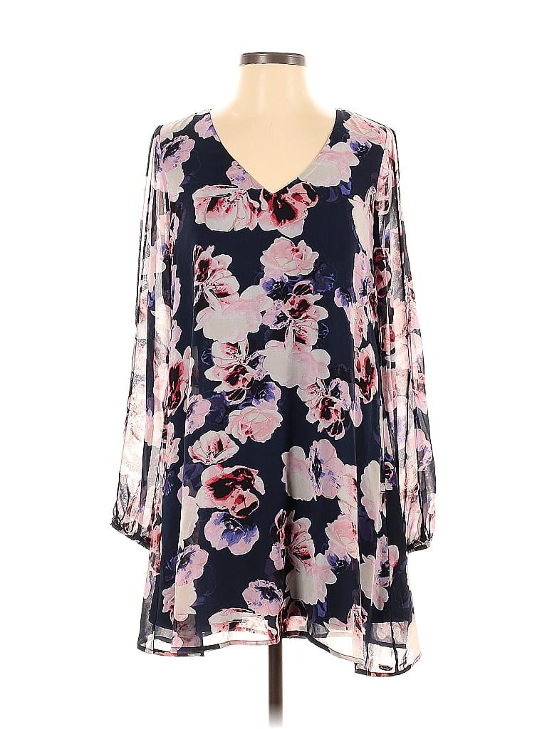 Pre-owned Guess 3/4 Sleeve Blouse In Blue