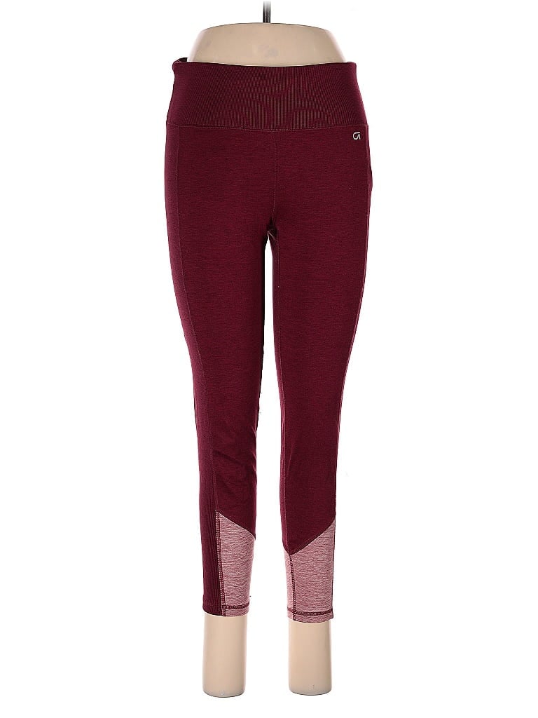 Pre-owned Gap Fit Active Pants In Burgundy