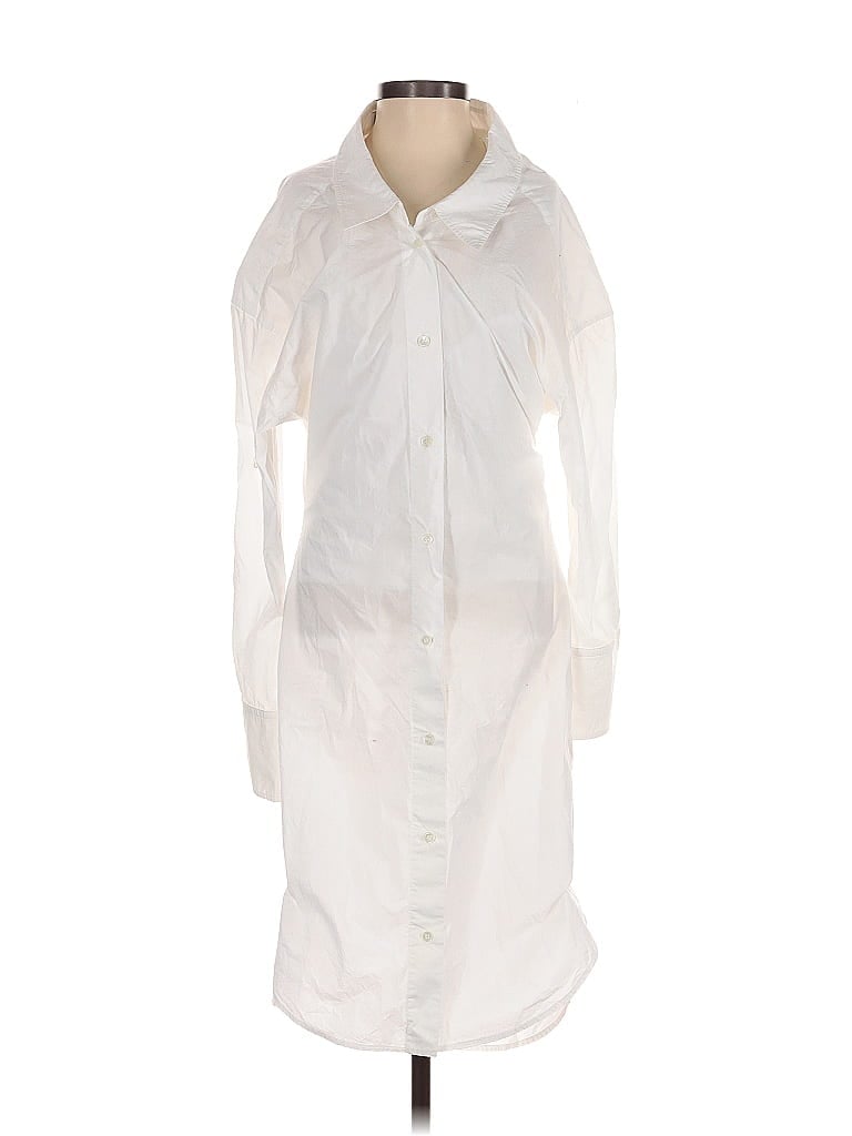 J.W. Anderson 100% Cotton White Casual Dress Size 2 - photo 1