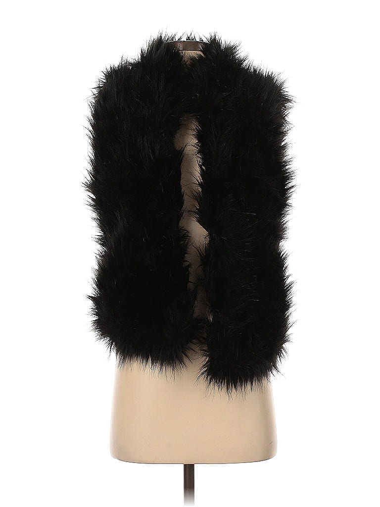 Ci Sono Black Faux Fur Vest Size S - photo 1