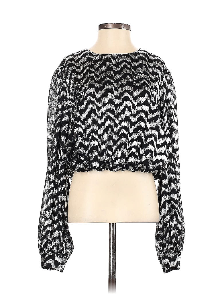 Zara Black Long Sleeve Blouse Size XS - photo 1
