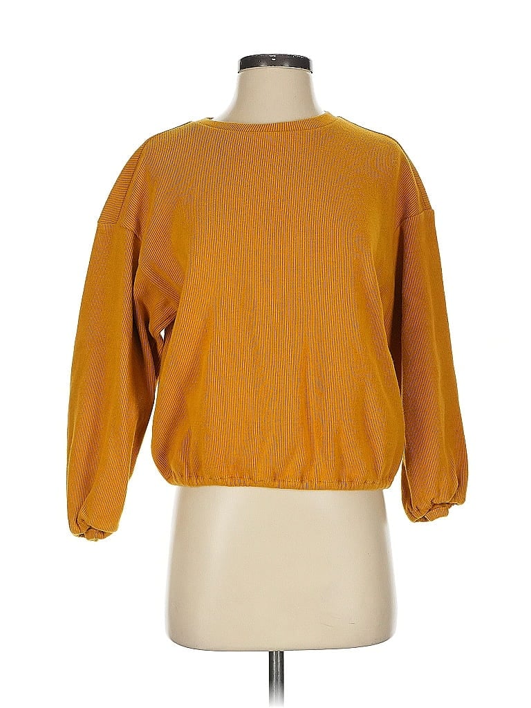 Pre-owned Elodie Pullover Sweater In Yellow
