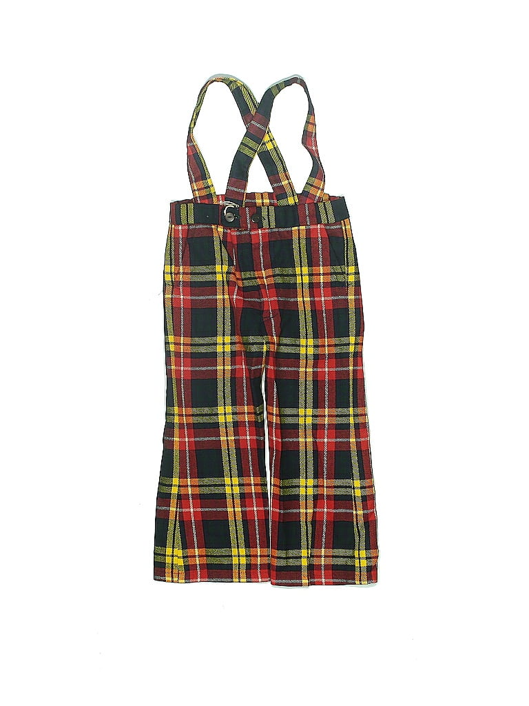 Assorted Brands Plaid Red Overalls Size 4 - 43% off | ThredUp