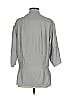 Fossil 100% Polyester Gray 3/4 Sleeve Blouse Size XS - photo 2