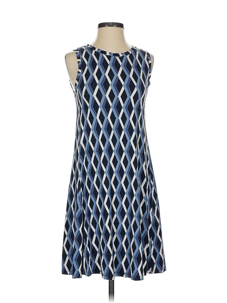 Pre-owned Ann Taylor Loft Outlet Casual Dress In Blue