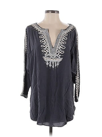 Calypso St. Barth 3/4 Sleeve Silk Top (view 1)