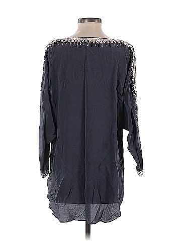 Calypso St. Barth 3/4 Sleeve Silk Top (view 2)