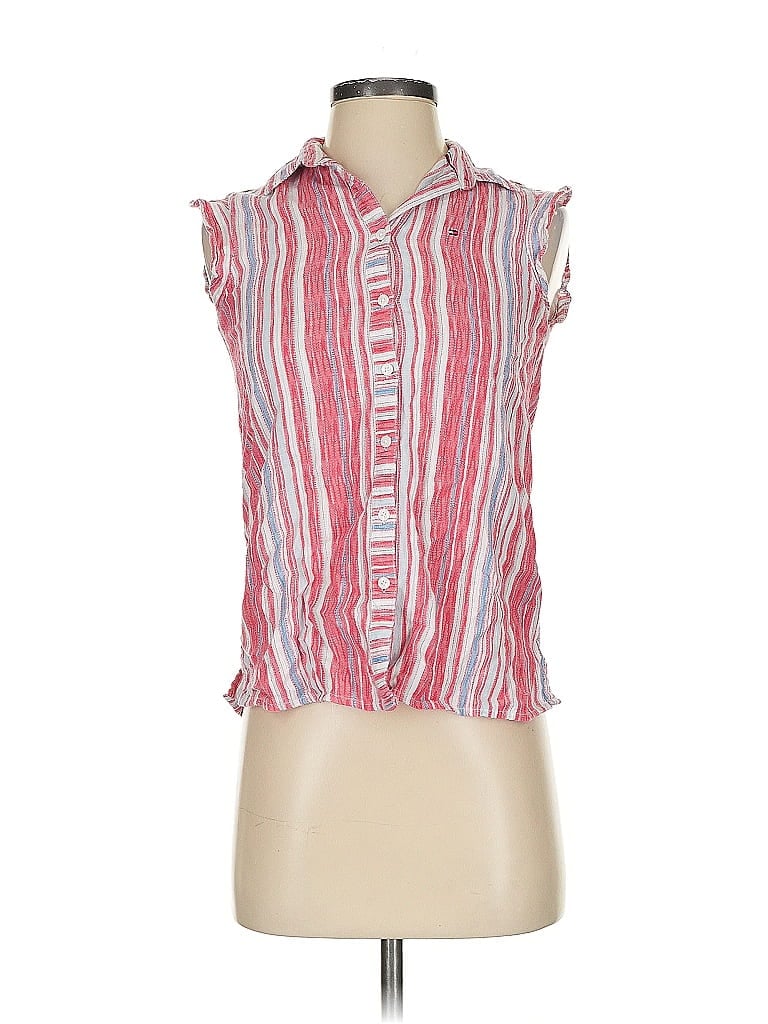 Pre-owned Tommy Hilfiger Cardigan Sweater In Pink