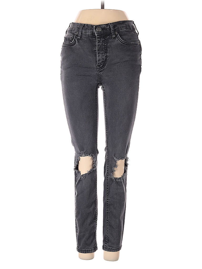 Pre-owned Free People Jeans In Gray