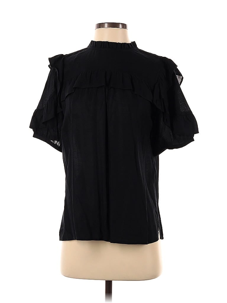 Click to view more detailed imagery on our partner's website Pre-owned Ann Taylor Loft Short Sleeve Blouse In Black