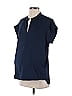 Loyal Hana Blue Short Sleeve Blouse Size XS - photo 1